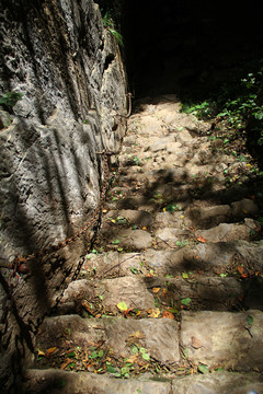 山間石路