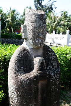 古代石雕作品 石人 石雕