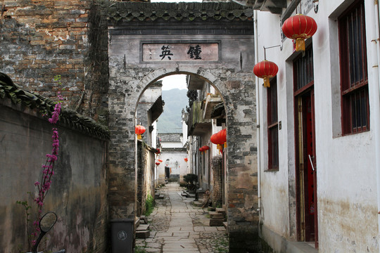 皖南古村小巷