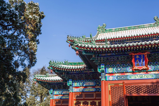 雪后北京北海公園團(tuán)城