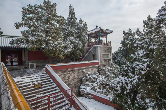 雪后北海公園
