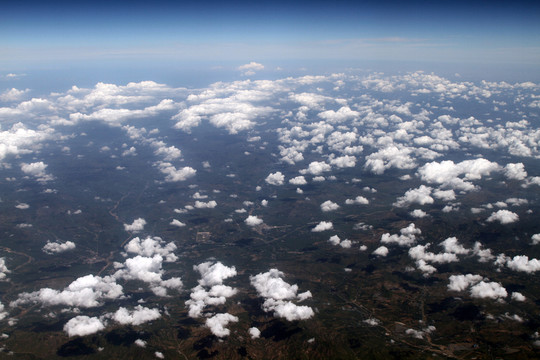 高空俯瞰大地