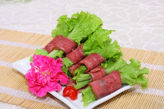 生菜培根卷