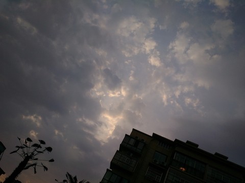 傍晚的天空