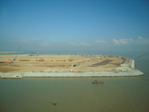 澳門填海新城A區(qū)在建工程