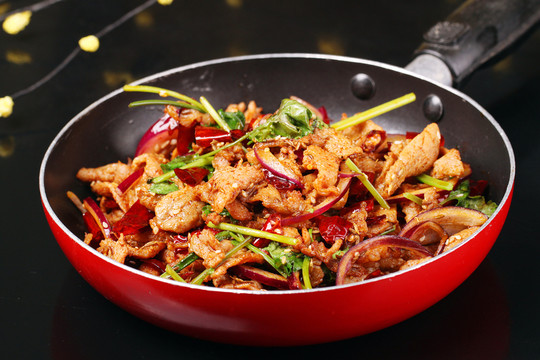 炒烤羊肉