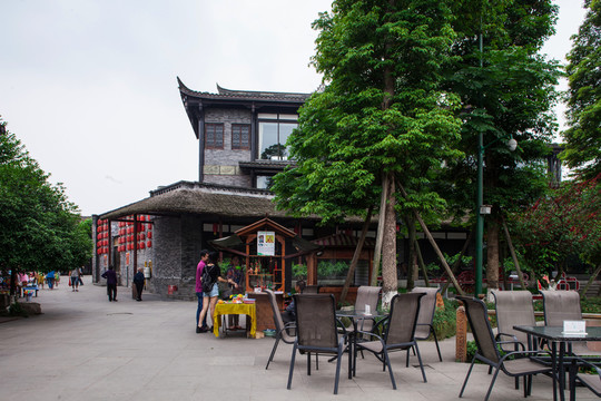 邛崍平沙落雁平樂古鎮(zhèn)高清圖