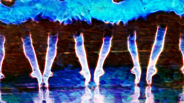 抽象油畫 芭蕾