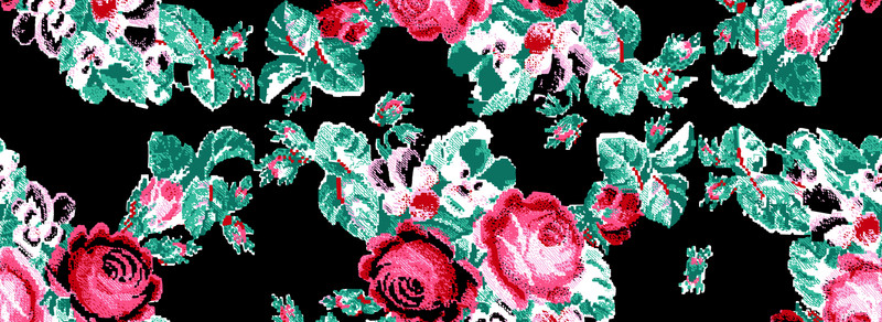 印花 背景 花型 花朵 玫瑰