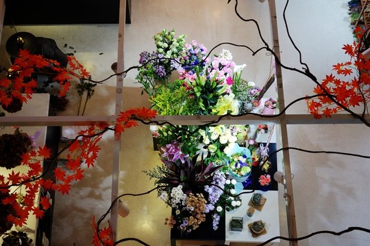 仿真花架
