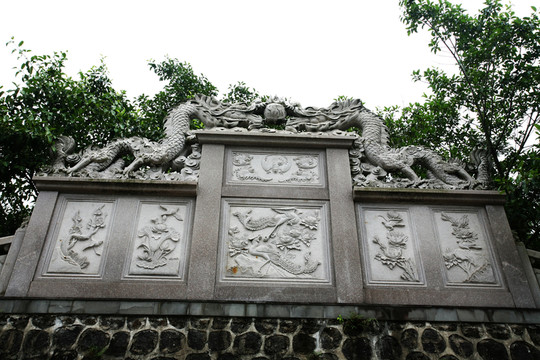 石雕龍 定安 文筆峰 海南省