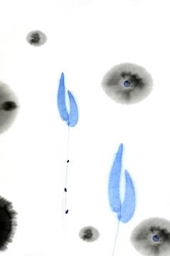 水墨畫(huà)蓮圖