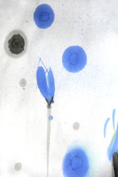 水墨畫(huà)蓮圖