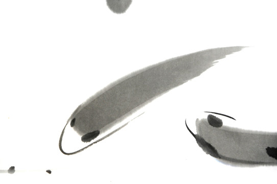 水墨畫魚(yú)圖