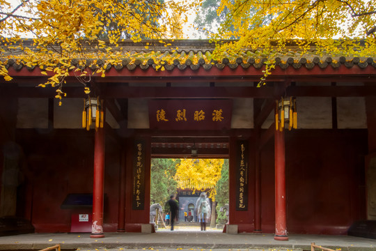 深秋武侯祠漢昭