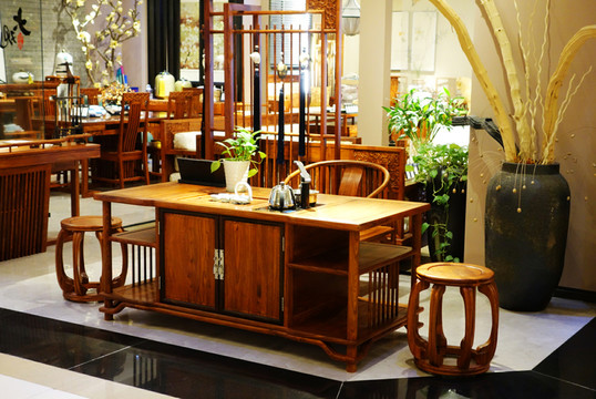 實(shí)木茶道家具