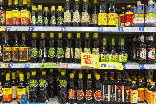 超市調(diào)味品貨架