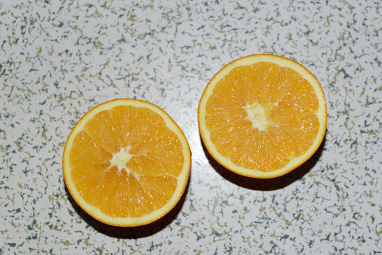 臍橙 橙子 切面