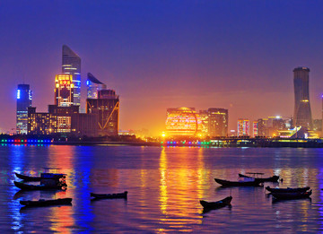 杭州錢江新城夜景