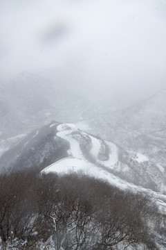 仰天山九龍盤雪韻