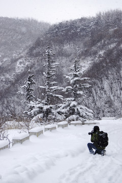 仰天山九龍盤雪景