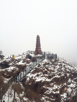 紅山雪景