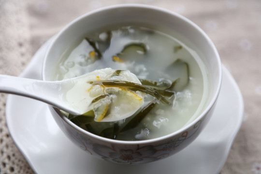 橙皮海帶粥