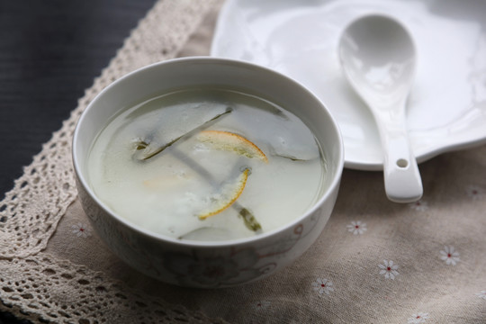 海帶橙皮粥