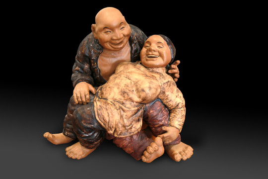 老夫老妻  老兩口瓷器