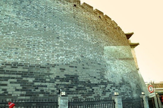 老北京建筑 青磚墻