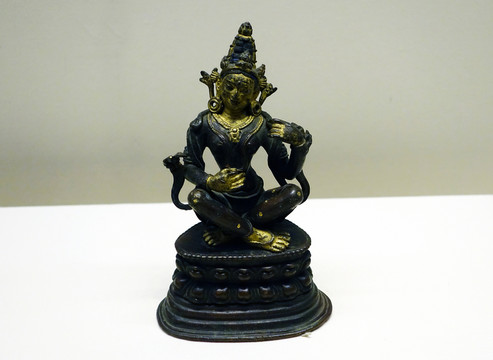 泥金銅妙音佛母像