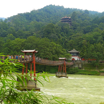 都江堰安瀾索橋