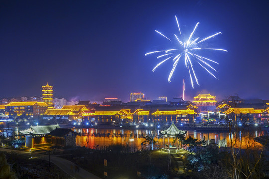 青州宋城夜景