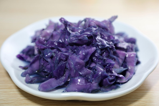 蒜蓉炒紫包菜