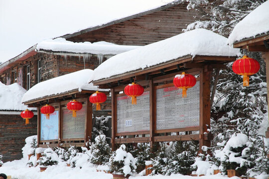中國雪鄉(xiāng) 紅燈籠