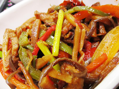 辣炒蘿卜干肉絲 辣炒肉絲