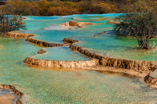 四川黃龍鈣華彩池