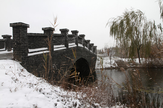 拱橋 冬天