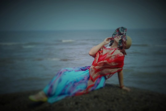 海邊人物寫真