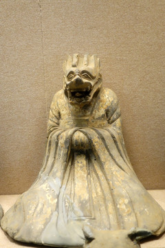 十二生肖（龍）灰陶俑