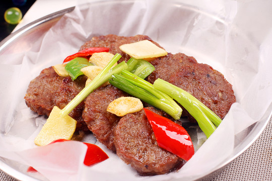 香煎牛肉餅