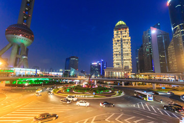 上海陸家嘴夜景