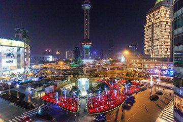 上海陸家嘴夜景