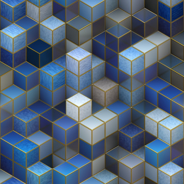 3D立方體背景圖案  未分層