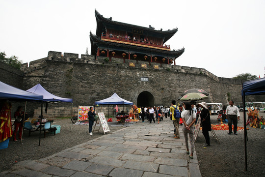 城墻 灰磚 古代荊州