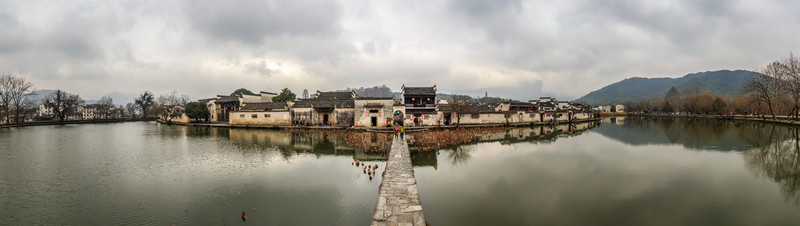 宏村南湖全景