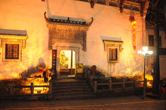 九華街夜景 宗教建筑