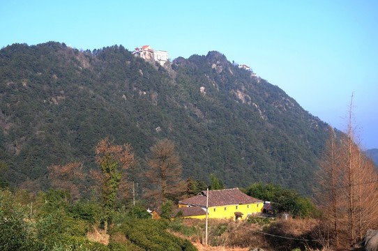 九華山風(fēng)光 民居