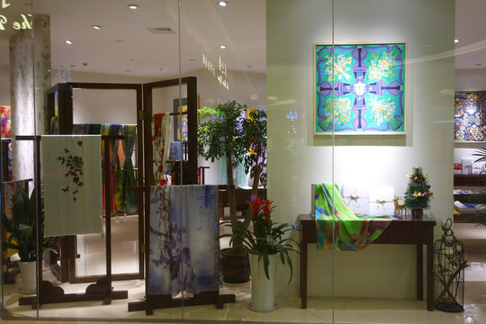絲綢展示櫥窗