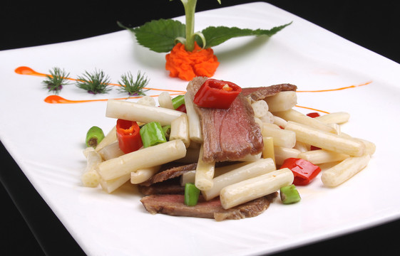 藕帶炒牛肉